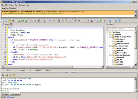 smart card programming language|smart card scripter.